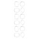 thumbnail image 1 of Moyic Paquete de 4 moldes de plástico para pasteles, reutilizables, lavables, para principiantes, para el hogar, restaurante, panadería, Type1 NO1, 1 of 6