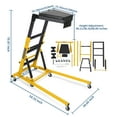 thumbnail image 4 of EDTara Heavy Duty Topside Creeper, Collapsible 400 Lbs Engine Creeper With 6 Swivel Casters, Adjustable Height and Tool Storage, 4 of 6