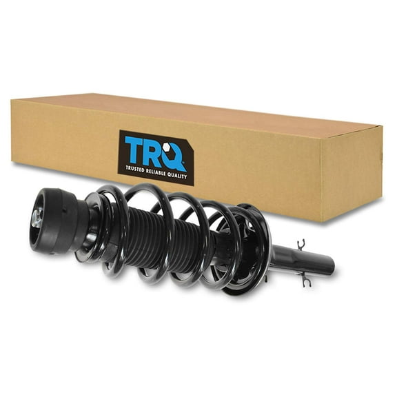 TRQ Front Left Right Complete Strut & Coil Spring Assembly Driver Passenger Side Fits Select 1998-2010 Volkswagen Beetle 2000-2005 Golf Jetta
