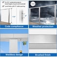thumbnail image 5 of Muzata 4Pack Level drilled Cable Railing Post 36"x2"x2" Fixed top Level Line Post Top Mount Brushed Stainless Steel Wood Concrete Level Deck PS02 LH4S, 5 of 5