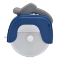 thumbnail image 2 of Ergonomic Stainless Steel Pizza Cutter Wheel - Round Design with Protective Cover, Rubberized Grip, Dishwasher Safe, 2 of 7