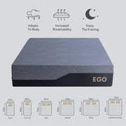 EGOHOME Ego Black 14 inch Full Memory Foam Mattress, Gel Mattress in a Box, Medium Firm