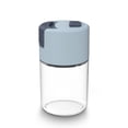 thumbnail image 1 of Botellas de vidrio Frascos de especias a prueba de polvo Contenedor agitador Dispensadores de sal cuantitativos para el hogar Condimentos Accesorios de cocina Azul Inevent HA010240-03B, 1 of 7