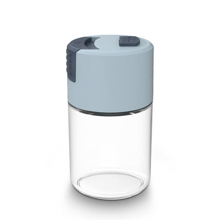 

Glass Bottles Dustproof Spices Jars Shaker Container Household Quantitative Salt Dispensers Seasoning Kitchen Accessories Blue