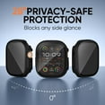 thumbnail image 2 of Privacy Screen Protector for Watch Ultra 2/Ultra Case 49mm, Waterproof Ultra-Thin Hard PC Bumper with HD Anti-Spy Tempered Glass Protector Face Cover for iWatch 49mm [True 28°Anti Spy] Privacy Screen, 2 of 4
