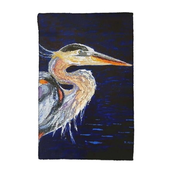 Betsy Drake KT1353 16 x 25 in. Palette Blue Heron Kitchen Towel