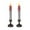 Silver, variant on LED Electronic Candles with Decorative Candle Holders - Flameless Flickering Candle Lights for Halloween Decor, Safe Battery-Operated Indoor Lighting, Festive Candle Decor, 9.65*2.17in, Gold