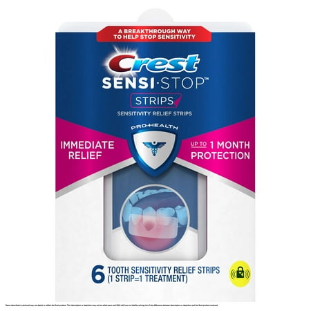 Crest Sensi-Stop Tooth Sensitivity Relief Strips, 6 count
