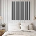 thumbnail image 4 of Black White Stripe Wall Art Painting on Canvas, Modern Minimalist Geometric Striped Canvas Art Home Prints Wall Art Framed Modern Artwork for Living Room Bedroom Wall Decor 12x12in, 4 of 9