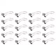 thumbnail image 1 of 20X DB9 RS232 una 10 Pines Adaptador del Conector del Cable de Cinta, 1 of 5