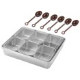 thumbnail image 1 of Caja de especias Soledad Contenedor de aperitivos Servidor de condimentos Inoxidable, 1 of 10