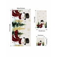 thumbnail image 4 of Christmas Snowman Bath Towels for Bathroom Set,Luxury Microfiber Towels Gifts for Women,Quick Dry Beach Kitchen Hand Hair Face Towel and Dish Washcloth,Green Golden Snowflake Xmas Tree Towels+Set, 4 of 7