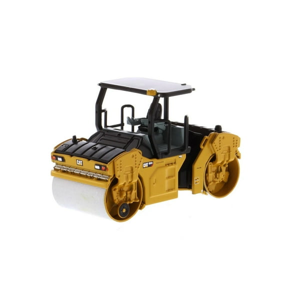 Caterpillar CB-13 Tandem Vibratory Roller w/ROPS, Yellow - Diecast Masters 85630 - 1/64 Scale Diecast Model Car