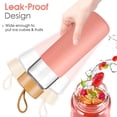 thumbnail image 4 of Botella de agua Yomious Glass de 750 ml con tapa y funda de bambú, 4 of 8