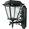 XEPA Stay On Whole Night 300 Lumen Wall Mount Outdoor Black Solar LED Lamp