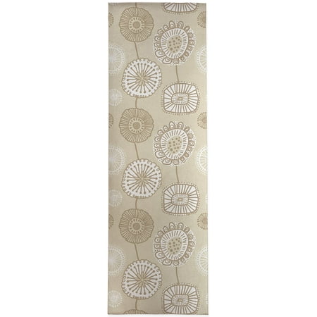 

Folksy Floral Beige Kitchen Mat by Kavka Designs