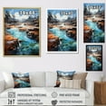 thumbnail image 4 of Designart "Geyser Erupting Azure Collage I" Landscape & Nature Floater Framed Canvas Print, 4 of 7