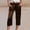 Brown, variant on Women's Slim Fit Mid Rise Casual Pants Effortless Everyday Breathable Versatile Solid Color Trousers For Daily Wear Women's Comfortable Lightweight Regular Pants Girl Pull On Sweatpants