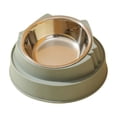 thumbnail image 2 of Comedero elevado para cazos para gatos • Plato elevado de acero inoxidable • Protección del cuello inclinada a 15° • Base antideslizante antiderrame • Perros pequeños y medianos Gatos azul verde, 2 of 6