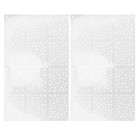 2 Feuille 3D Nail Decal Autocollant Sequins Manucure Décor de Bricolage