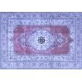 thumbnail image 1 of Ahgly Company Machine Washable Indoor Rectangle Persian Blue Traditional Area Rugs, 2' x 5', 1 of 4