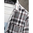 thumbnail image 2 of Zaful Classic Plaid Shirt for Men Plaid Print Pocket Button Down Shirt Black M, 2 of 2