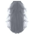 thumbnail image 3 of Idoravan Women's Basic Versatile Skirt Clearance Womens Tulle Long Skirt High Waist Ruffle Floor Length Wedding Puffy Maxi Skirts, 3 of 7