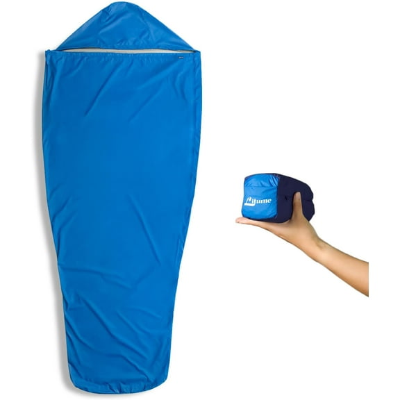 Litume Waterproof Bivy Sack Sleeping Bag Cover, Mummy Style, Compact Lightweight Shelter for Camping, Backpacking, Hiking, Royal Blue