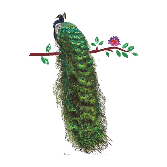 Ounissouiy Adhesivo de pared para el hogar, diseño de escena interior, pegatinas vívidas para el hogar, accesorios de calcomanías de animales, Decoración del hogar
