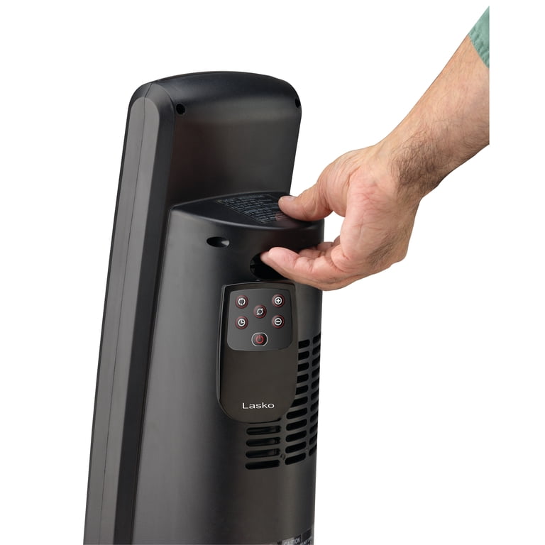 Lasko 1500W Ceramic Electric Tower Space Heater with Remote Control, CT30750,  Black - Walmart.com