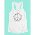 thumbnail image 3 of Bohemian Peace Sign Tank Women -Image by Shutterstock, Female XX-Large, 3 of 4
