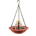 thumbnail image 2 of Solar-Powered Hanging Bird Bath with Fountain for Outdoor Gardens, Metal and plastic Construction, 23.5 x 45 cm — Attracts Birds & Wildlife (Pink), 2 of 9