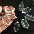 thumbnail image 4 of K-KED Natural Clear Quartz Pendant Crystal Point Wand Pendulum Chakra Necklace Healing, 4 of 9