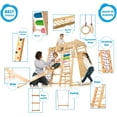 thumbnail image 4 of Indoor Playground Toddler Climber Slide – Kids Jungle Gym Playset – Activity Toddler Climber Structure – Play Gym Swedish Ladder - Climbing Play Structure Set – Adventure Dome Slide set – Akvarelka, 4 of 9