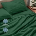 thumbnail image 6 of Bare Home 22" Extra Deep Pocket Sheet Set - Premium 1800 Collection - Ultra-Soft - Queen, Forest Green, 6 of 9