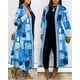 thumbnail image 1 of Cárdigan largo estampado para mujer, gabardina de manga larga, abrigo informal holgado abierto, moda de otoño y primavera, 2023, 1 of 4