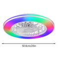 thumbnail image 2 of Smart RGBWW LED Ceiling Fan Light with 6 Speed Settings and Dimmable Brightness for Living Room and Bedroom, 2 of 8