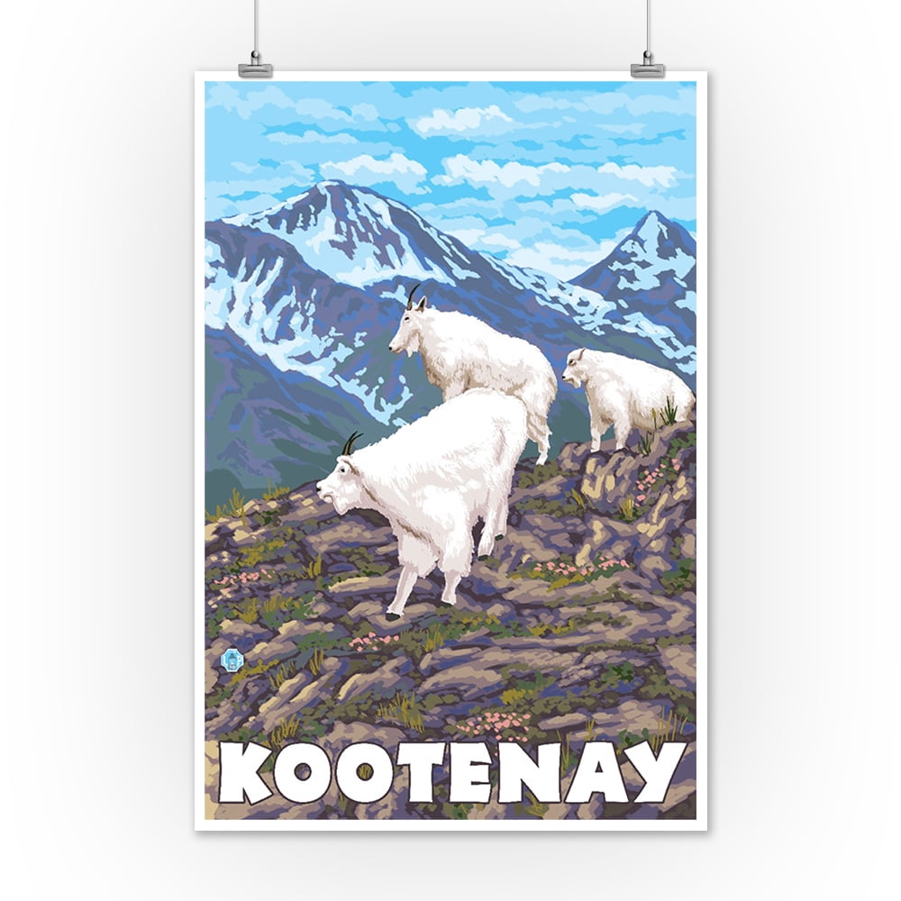 Kootenay Canada Mountain Goat Family Lantern Press Original Poster 12x18 Art Print Wall Decor Travel - Family Wall Sign Canada Kootenay Canada Mountain Goat Family Lantern Press Original Poster 12x18 Art Print Wall Decor Travel - Family Wall Sign Canada