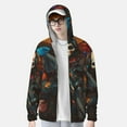 thumbnail image 3 of Haiem Vibrant Skull Soldier UPF 50+ Fishing Shirts for Men Long Sleeve UV Sun Protection Hoodie Non-Mask Outdoor Hiking Shirts, 3 of 8