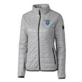 thumbnail image 2 of Women's Cutter & Buck Gray Columbia University Rainier Eco Insulated Puffer Full-Zip Jacket, 2 of 3
