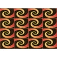 thumbnail image 1 of Ahgly Company Machine Washable Indoor Rectangle Transitional Night Red Area Rugs, 4' x 6', 1 of 7