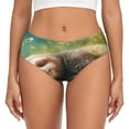 thumbnail image 1 of Balery Daisy Sleeping Sloth Ropa Interior de Algodón para Mujer con Dibujo – Braguitas Cómodas y Elásticas, Estilo Clásico-X-Large, 1 of 6
