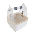 thumbnail image 2 of tredstone Durable Parrot Toilet Stand With Grinding Wheel And Easy Clean Features Small Birds Exercise To Clean Gray, 2 of 6