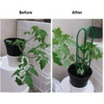 thumbnail image 2 of LNGOOR 27 PCS Plastic Indoor Trellis for Potted Plants Green Stackable Leaf Shape Mini Climbing Plant Stakes DIY Flower Pot Support for Pea Vegetable Clematis, Green, 2 of 7