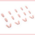 thumbnail image 4 of 24 uñas postizas cortas, uñas postizas tipo ataúd para mujer con diseño de mariposas y brillo., 4 of 6