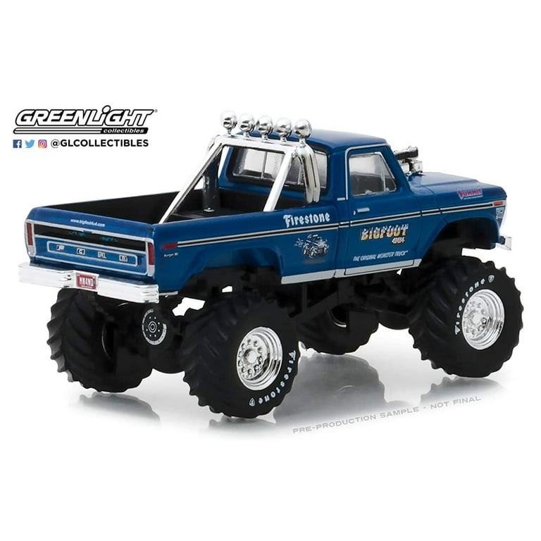 Greenlight 1974 Ford F-250 Monster Truck Bigfoot #1 Blue The
