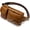 Brown, variant on Small Vintage Waist Pack Crossbody Bag with Adjustable Strap and 4 Zipper Compartments, 9.5 x 5.5 x 2 in, Crazy Coffee