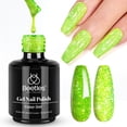 thumbnail image 1 of Esmalte de uñas en gel Beetles Green Glitter, 15 ml, para manicura, 1 of 7