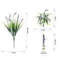 thumbnail image 3 of Plantas artificiales Ivydale Monkey Grass, 10 unidades, color morado, para exteriores, 3 of 7