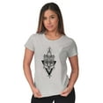 thumbnail image 4 of Wolf Pack Triangle Symbol Spirit Animal Womens Slim Fit Graphic Tee Brisco Brands X, 4 of 5